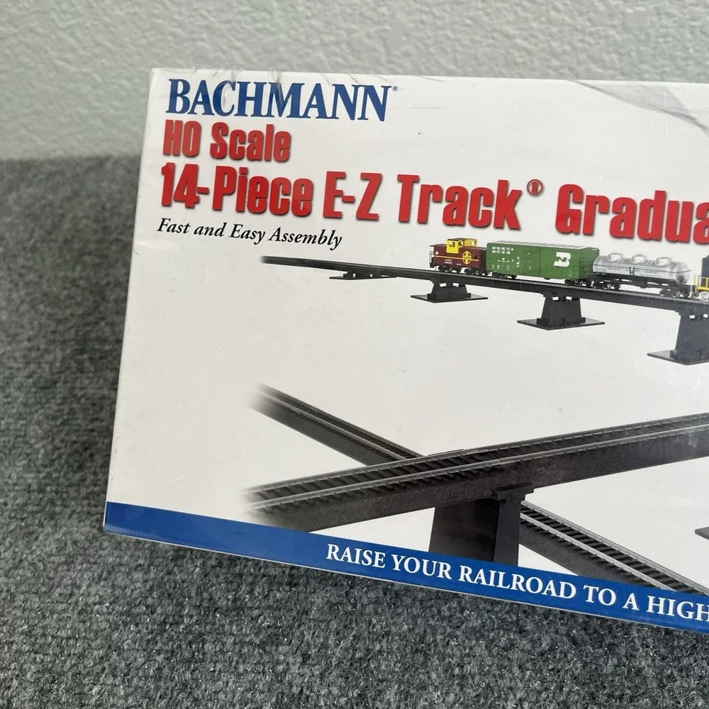 Elevate Your HO Train Layout with E-Z Track Graduated Pier Set - 14 Pieces